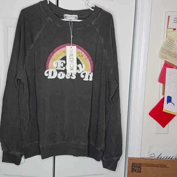 Wildfox Easy Does It Sommers Sweatshirt NWT Size XL - Picture 7 of 12